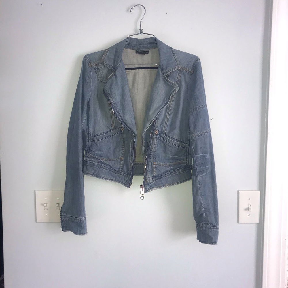 Armani Exchange Moto Jean Jacket